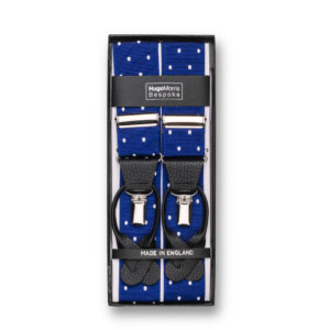 Braces - spot, bright blue with white spot