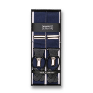 Braces - plain, dark navy
